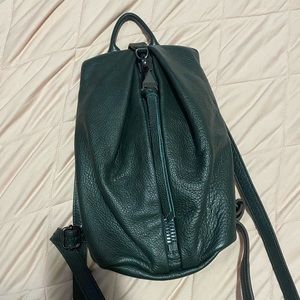 Authentic Aimee Kestenberg Tamitha Forest Green Mini Backpack w/ Gunmetal HW